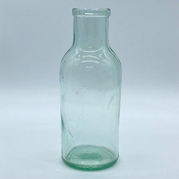 Early Heavy Bottle Jar UV Reactive No Chips No Breaks Collectible Primitive Farm - Picture 2 of 13